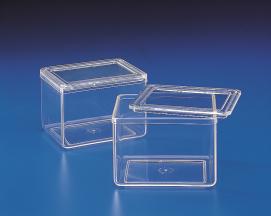 kartell labware staining jar with 2 lids